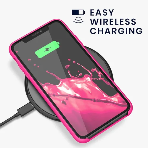 Miniatura 5 de kwmobile Funda compatible con Apple iPhone 11 - Funda de silicona TPU con acabado suave - Rosa neón