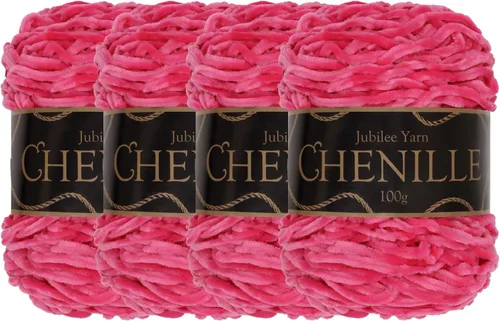 Miniatura 38 de JubileeYarn - Hilo de chenilla (3.53 oz/poliéster peinado, circonita), 1 pastel
