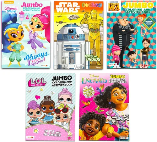 Miniatura 4 de 16 libros para colorear a granel para niños de 4 a 8 años. El paquete surtido incluye 16 libros para colorear y actividades para niños