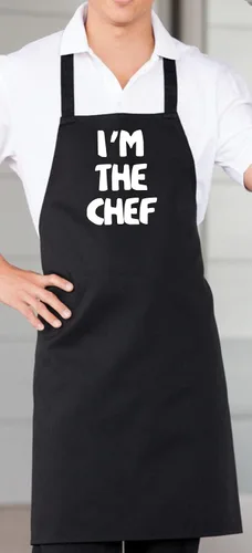 Miniatura 2 de Delantales de cocina I'm The Chef - Delantal de cocina para chefs, Negro