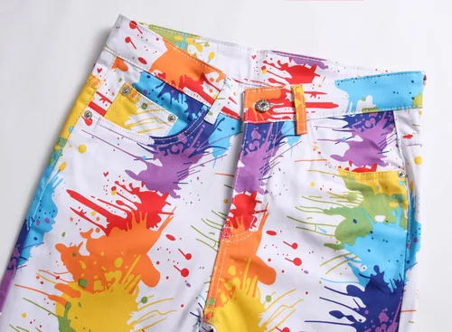Miniatura 155 de Enrica Pantalones vaqueros estampados casuales para hombre