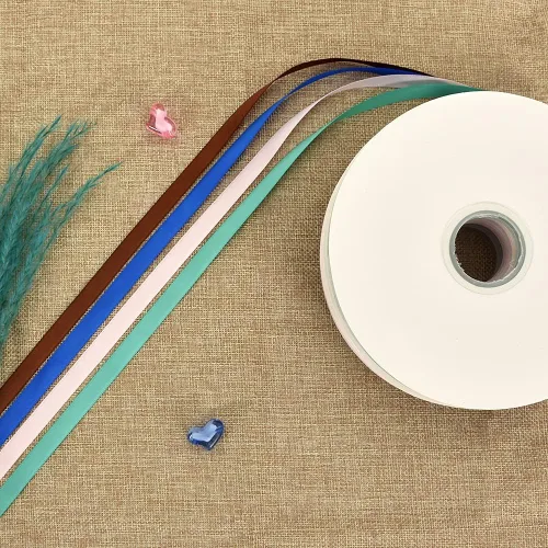 Miniatura 6 de TONIFUL - Rollo de listón de satén de color liso, para envolver regalos, invitaciones, cabello, manualidades, costura, bodas, San Valentín, 3/8 Azul
