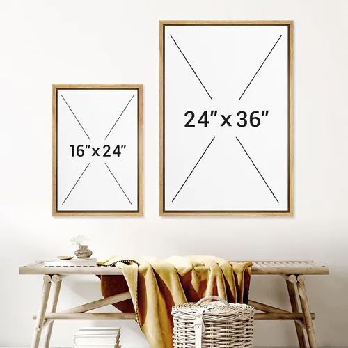 Miniatura 6 de NWT Impresión en lienzo enmarcado para pared, acuarela, grullas, pájaros volando, naturaleza salvaje, ilustraciones de arte moderno decorativo