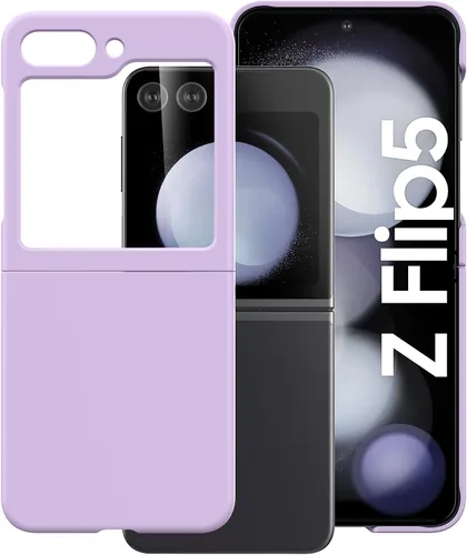 Miniatura 2 de Cresee Funda para Samsung Galaxy Z Flip 5 (2023) con protector de pantalla de cubierta, funda delgada para teléfono de PC dura para Galaxy Z Flip5