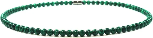 Miniatura 13 de Collar de cristal de malaquita para hombres y mujeres, joyería de malaquita con piedras preciosas auténticas, hecha a mano por el maestro chamán