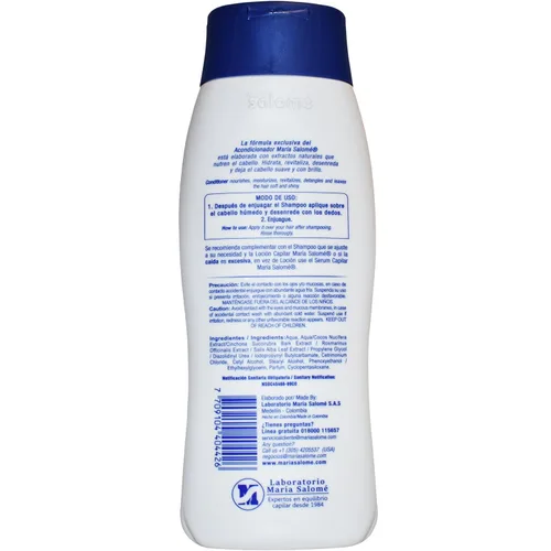 Miniatura 4 de Maria Salome Acondicionador Hidratabte con Extractos Naturales Hidratante 13.5 fl oz
