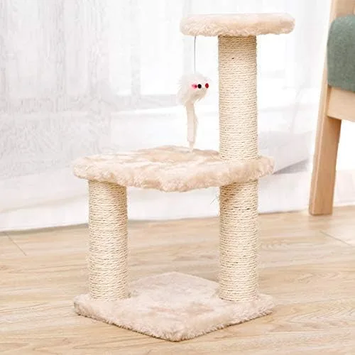 Miniatura 14 de Rascador de gato con marco de escalada para gatos, juguete para gato, cuerda de sisal, árbol de gato, gatito, parque infantil, muebles para mascotas