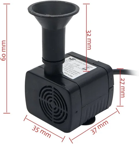 Miniatura 5 de MASO Bomba de fuente de agua alimentada por panel solar de 7 V, 1.4 W, 180 L/H, fuente de agua, para jardín, piscina, estanque, acuario, sin