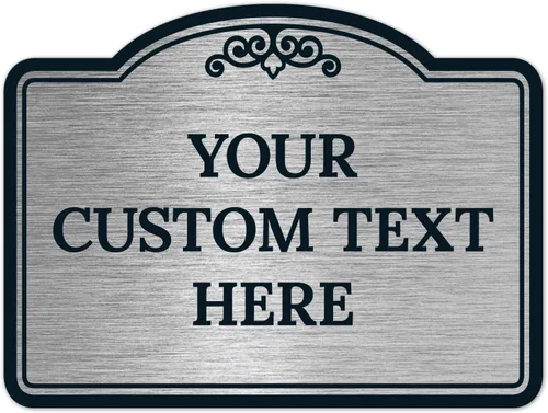 Miniatura 16 de Letrero decorativo personalizado, letrero de metal personalizado para negocios, entrada, hogar, Airbnb, placa de puerta de oficina, fondo negro, 8 x