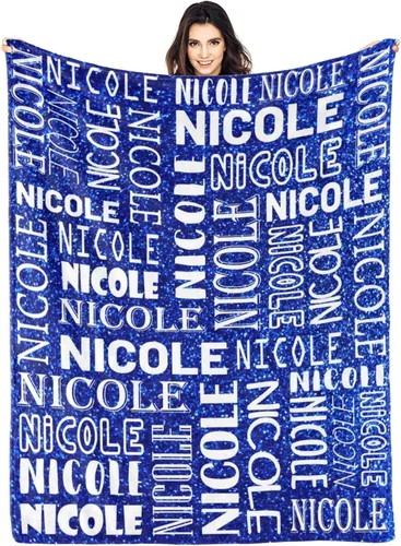 Miniatura 37 de Dr.TOUGH Mantas personalizadas para niños, mantas y mantas personalizadas con nombre para niños y adultos (color 01, 30 x 40 pulgadas)