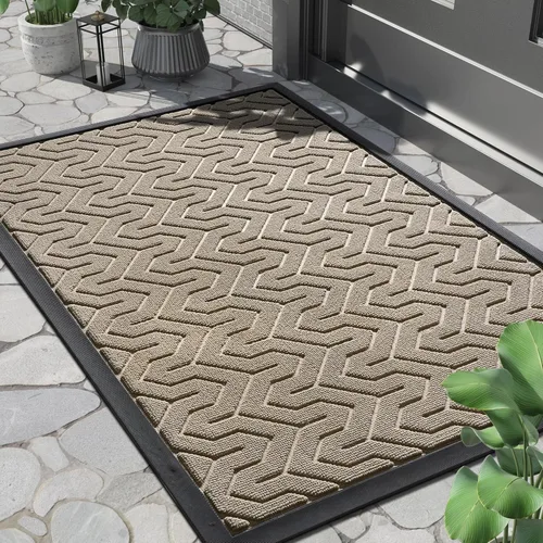 Miniatura 47 de Yimobra Alfombra para Puerta Delantera Exterior Entrada 29.5x17, Impermeable Resistente Alfombras Exteriores para Puerta Delantera, Alfombra