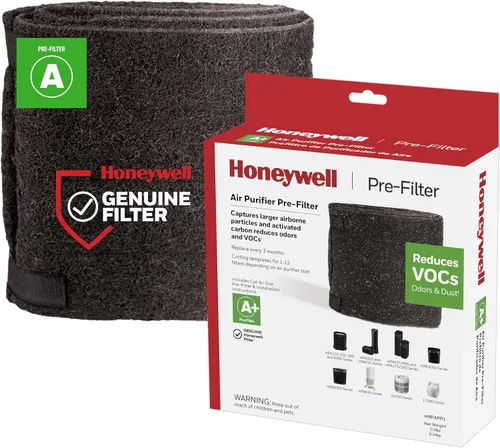 Honeywell Premium purificador de aire reduce el olor, Repuesto Pre-filtro, HRF-APP1 / Filtro (A+), Negro