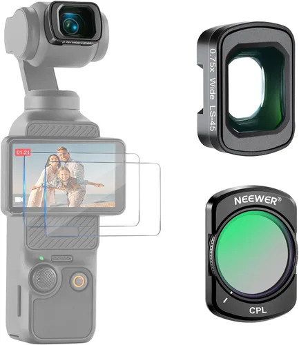 Miniatura 20 de NEEWER Juego de filtros ND compatibles con DJI Osmo Pocket 3 Creator Combo Accesorios, lente gran angular + ND2-32 variable + CPL + filtro