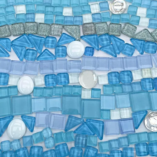 Miniatura 24 de LITMIND 1.1LB Azulejos de Mosaico de Cristal Irregular de Colores Surtidos - Perfectos para Manualidades Artísticas, Proyectos de Creación de Mezcla