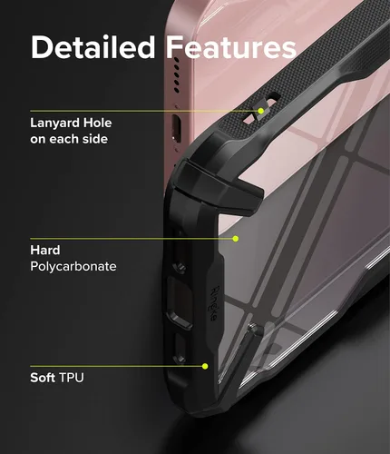 Miniatura 6 de Ringke Fusion-X - Funda compatible con iPhone 13, parte trasera dura transparente, resistente, a prueba de golpes, avanzada funda protectora