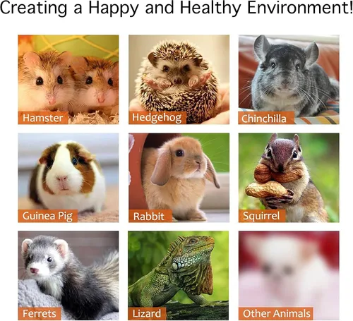 Miniatura 6 de Limpiador de jaulas para conejillos de indias, gatos, erizos, hámsters, chinchillas, conejos, reptiles y otros animales pequeños, juego