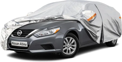 Miniatura 6 de Kayme Funda de automóvil de 6 capas para Audi A4 Sedan (2011-2023), impermeable para todo tipo de clima, cubierta exterior completa, protección