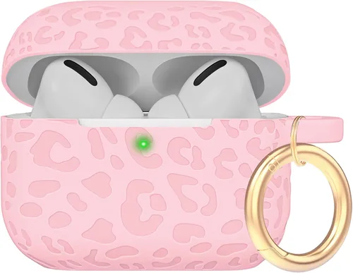 Miniatura 15 de Funda de silicona con flores compatible con AirPods Pro 2019, Gawnock - Funda suave y flexible para imprimir para mujeres y niñas con llavero - Flor