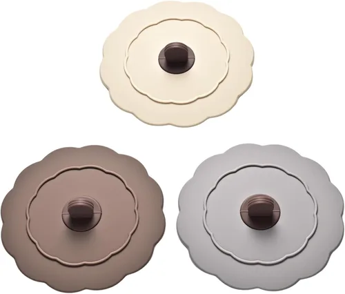 Miniatura 8 de Cubiertas de silicona para tazas (set de 3), tapas de silicona multicolores para tazas, tapas flexibles para tazas, tapas para tazas calientes de 3