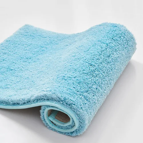 Miniatura 11 de CozeCube Tapetes de baño circulares de vellón para baño, esponjosos, absorbentes, de microfibra de secado rápido, antideslizantes, lavables