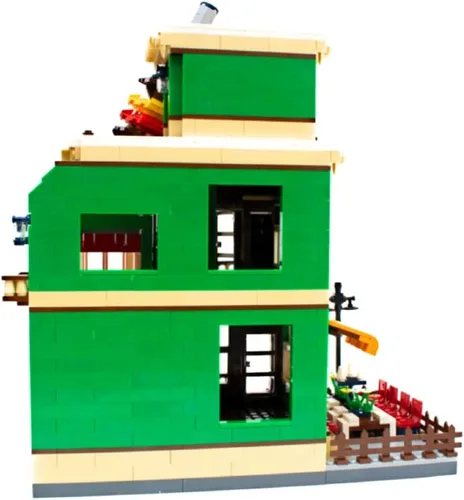 Miniatura 5 de General Jim's Modular City Creator Barbacoa Restaurante Arquitectura Bloques de Construcción Juego de Ladrillos Kit de Construcción - 1922pcs