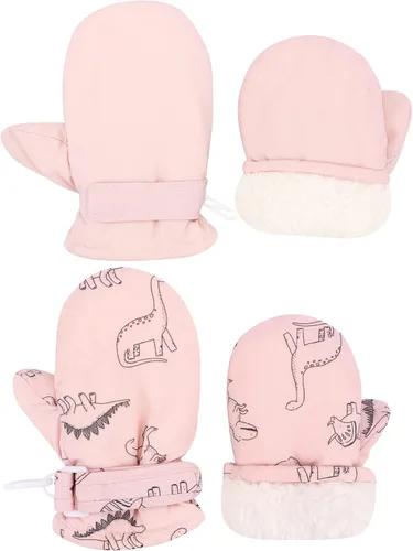Miniatura 39 de Urban Virgin Guantes de invierno para bebés y niños pequeños, con forro polar, cálidos, impermeables, guantes de nieve para niños y niñas