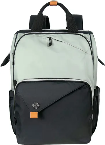 Hap Tim - Mochila para Laptop, Mochila de Viaje para Mujer, Mochila de Trabajo, Verde Negro, Grande, Mochilas de viaje