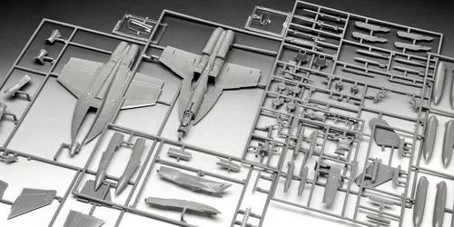 Miniatura 7 de Revell 03834 F/A-18F Super Hornet 1:72 Escala sin construir/sin pintar Kit de modelo de plástico