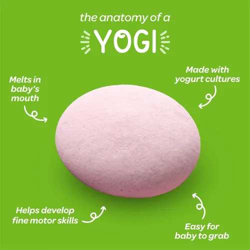 Miniatura 3 de Happy Baby Organics Yogis - Bocadillos liofilizados de yogur y frutas, paquete variado (paquete de 6) y mordedor, paquete variado de 3 sabores, 12