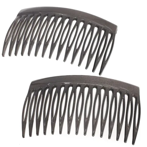 Miniatura 20 de Camila Paris CP3109 - Peine lateral francés para el cabello, pequeño, curvado, beige, con torsión francesa, decorativo, pinzas de sujeción fuerte
