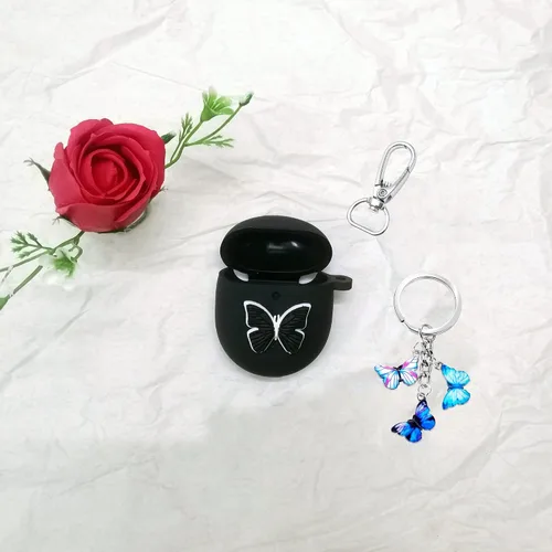 Miniatura 2 de Funda para Google Pixel Buds Pro 2022, bonita funda de silicona suave con diseño de mariposa de dibujos animados, funda de carga Pro