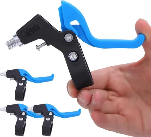 Miniatura 9 de Alomejor Maneta de freno para niños, manillar ergonómico ajustable, 0.874 in/0,9 pulgadas de diámetro del manillar (negro azul)