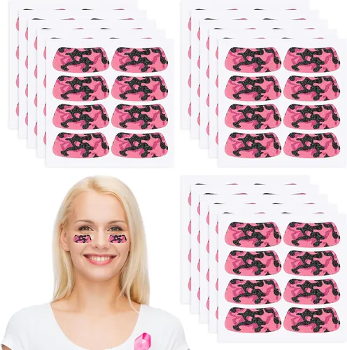 Miniatura 49 de Cholemy 120 pares de calcomanías negras de ojo a granel, calcomanías con purpurina de béisbol, fútbol, sóftbol, fiesta, accesorios para el día