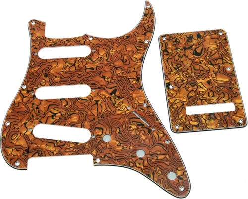 Miniatura 29 de KAISH - Golpeador de 11 agujeros estilo ST/Strat SSS con placa trasera ST y cubierta de trémolo para Stratocaster de EE. UU./México/Strat en perla