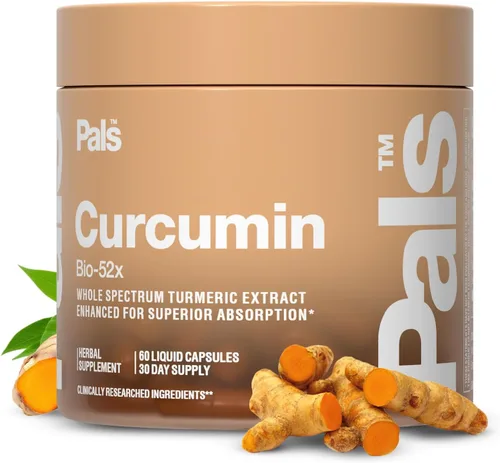 Suplemento de curcumina de cúrcuma 500 mg Bio-52x Absorción máxima 98% Cúrcuma pura Cápsulas de suplemento con curcumina extra fuerte 95% extracto
