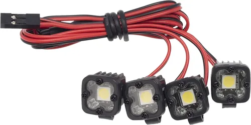 Miniatura 3 de Luces LED para Coches RC DKKY de 1/10 de Escala, Accesorios para RC Crawler para Axial SCX10 90046 Traxxas TRX4 TRX6 Wraith RR10 MST Redcat Gen8