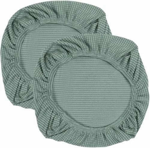 Miniatura 27 de Yikko - Fundas elásticas de jacquard con licra suave, con textura de grano de maíz, para sillas, aptas para oficina, comedor, bar, fundas