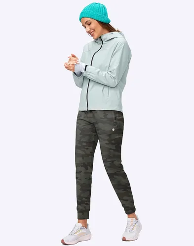 Miniatura 28 de G Gradual Pantalones deportivos con forro polar para mujer, de cintura alta, resistentes al agua, térmicos, para invierno, correr, senderismo