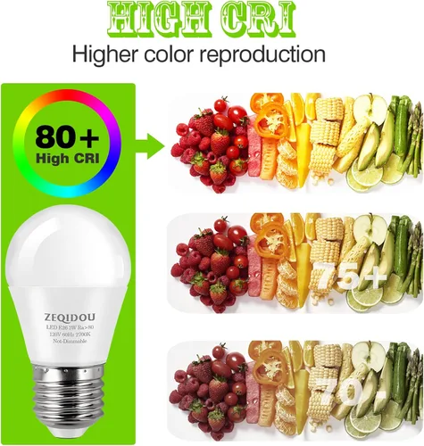 Miniatura 7 de Bombillas equivalentes a 25 W, bombillas LED de 3 W, color blanco suave, 2700 K, A15 E26, bombillas de bajo vatio, para dormitorio, lámpara de mesa