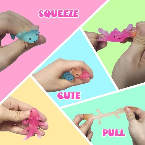 Miniatura 4 de AGENTLAN Axolotl - Cubo sensorial de ajolotl, juguetes sensoriales con arena de juego para niños y niñas, kit de arena de regalo para niños de 3, 4
