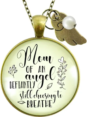 Miniatura 32 de Gutsy Goodness Miscarriage Necklace Comforting Sentimental Handmade Jewelry For Mom - Pendant, Message Card, Keepsake Gift Box