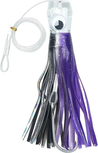 Miniatura 15 de Señuelos de arrastre de agua salada, señuelos de pesca de 6/9 pulgadas en alta mar para atún Marlin Mahi Wahoo Cebo de pesca en mar profundo, Mezcla