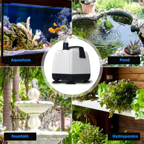 Miniatura 9 de Bomba de agua para acuario para cambio de agua de pecera, pequeña bomba sumergible para acuario de 25 W, mini bomba de agua para acuarios, bomba