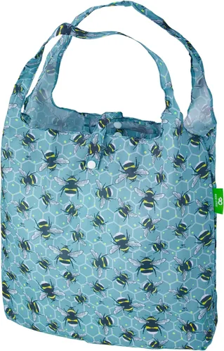 Miniatura 11 de ECO CHIC Bolsas plegables reutilizables para comestibles, bolsa de compras ligera, reciclada y reutilizable, bolsa plegable impermeable Gafas Gatos