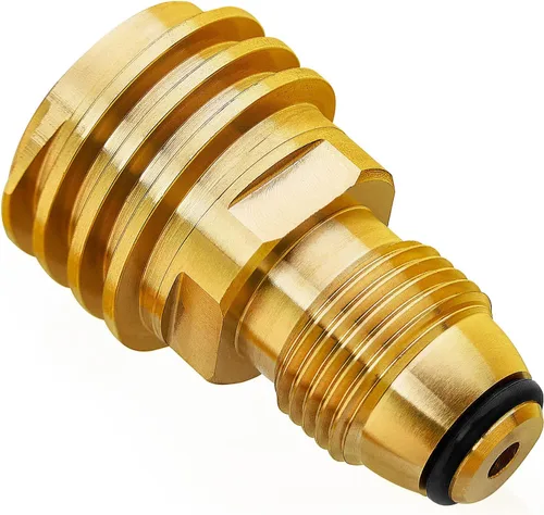CALPOSE Adaptador de propano POL a QCC1, antiguo a nuevo, adaptador de tanque de propano que convierte la válvula de servicio de tanque POL LP en