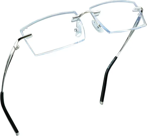 Miniatura 22 de LifeArt Gafas de lectura con bloqueo de luz azul, anti rayos azules, reducen la fatiga ocular, marco sin montura con diamante elegante