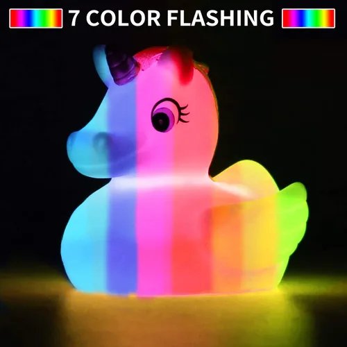 Miniatura 3 de Juguete de baño sin agujeros, paquete de 12 animales iluminados, juguetes de bañera de color intermitente para niños pequeños, piscina, fiesta