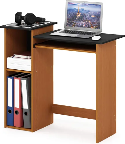 Miniatura 9 de FURINNO Jaya - Escritorio de estudio para computadora con cajón, marrón