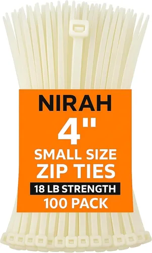 Miniatura 12 de Bridas grandes de 16 pulgadas, transparentes, 120 libras, resistencia a la tracción, ataduras de nailon PA 66. Resistente a los rayos UV, Blanco