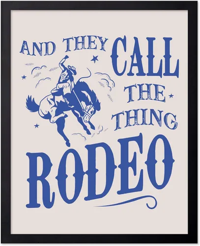 Miniatura 51 de Poster Master Póster de You've Yeed Your Last Haw, estampado retro de vaquero azul, arte occidental, arte moderno, arte del salvaje oeste, regalo
